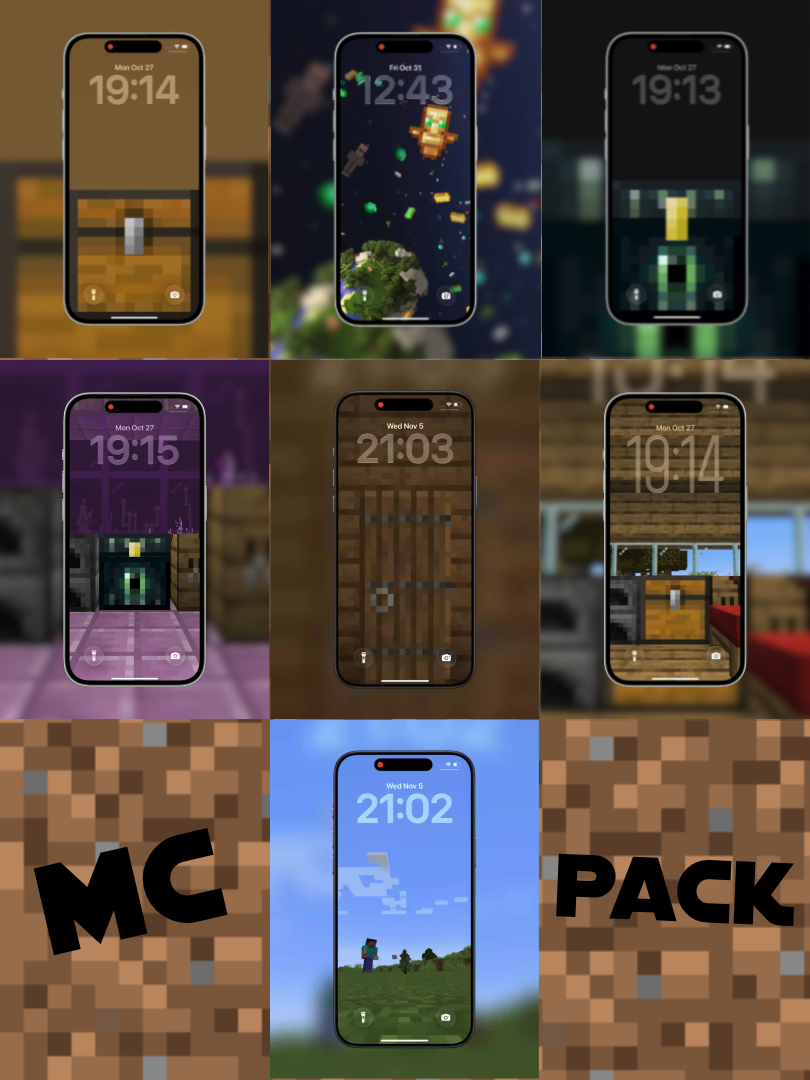 Aesthetic 4K Wallpaper for iPhone | All-in-one MC Pack (9 wallpapers)